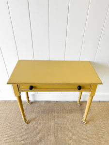 An English Country Pine Console Table or Desk c1860