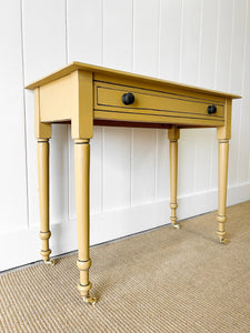 An English Country Pine Console Table or Desk c1860
