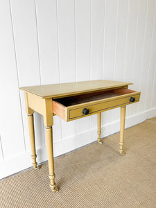 An English Country Pine Console Table or Desk c1860