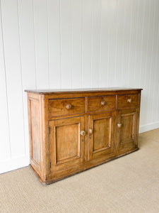 An Antique English Pine Sideboard c1890