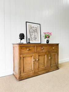 An Antique English Pine Sideboard c1890