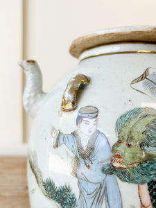 An Antique Famille Rose Style Teapot