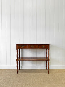 A Graceful and Shallow Antique English Country Console Table