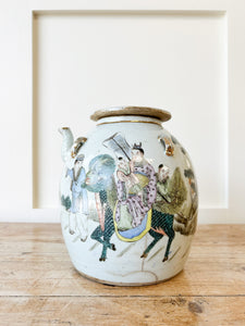 An Antique Famille Rose Style Teapot