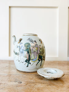 An Antique Famille Rose Style Teapot