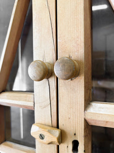 An English 19th Century Pine Corner Cupboard with Astragal Glazed Doors