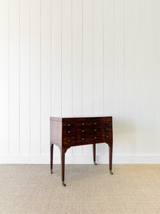An Antique English Server or Bachelors Chest with 7 Drawers