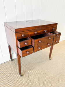 An Antique English Server or Bachelors Chest with 7 Drawers
