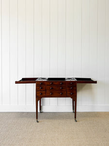 An Antique English Server or Bachelors Chest with 7 Drawers