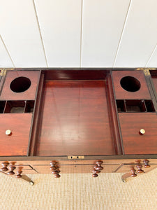 An Antique English Server or Bachelors Chest with 7 Drawers