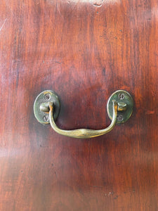 An Antique English Mahogany Music Stand or Cabinet