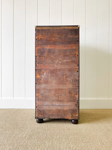 An Antique English Mahogany Music Stand or Cabinet