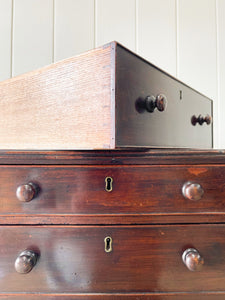 An Antique English Mahogany Music Stand or Cabinet