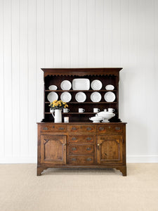 A Superb Oak Welsh Dresser or Cupboard 18th Century