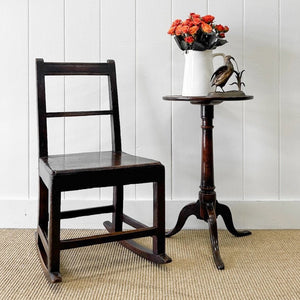 A Diminutive Antique Welsh Elm Rocking Chair c1800