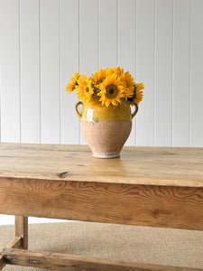 An English 9ft  Early 19th Century Country Pine Farmhouse Dining Harvest Table