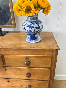 A Large English Georgian Pine Chest of Drawers Dresser c1800