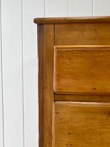A Large English Georgian Pine Chest of Drawers Dresser c1800