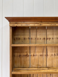 A Rustic Pine Welsh Dresser or Cupboard c1890 With Dog Kennel Center