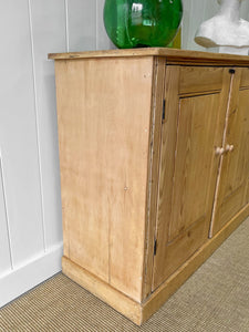 A Rustic English 19th Century Pine Cupboard c1880