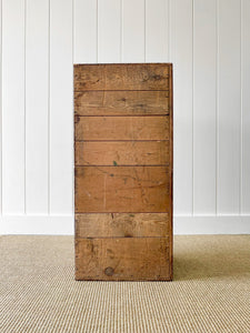 An English Pine Blanket Box or Small Low Coffee Table With Iron Handles c1850