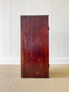 An English Pine Blanket Box or Small Low Coffee Table With Iron Handles c1850