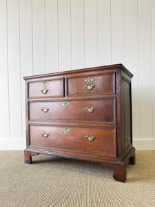 An Early 19th Century English Country Oak Chest of Drawers Dresser