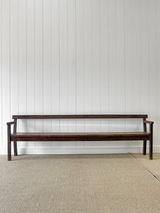 An Antique Country Pine Bench 9.5 Feet Long!