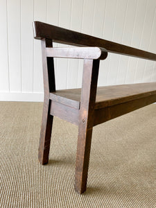 An Antique Country Pine Bench 9.5 Feet Long!