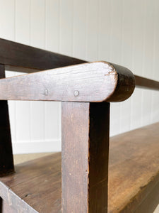 An Antique Country Pine Bench 9.5 Feet Long!