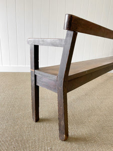 An Antique Country Pine Bench 9.5 Feet Long!