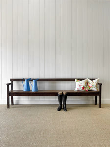 An Antique Country Pine Bench 9.5 Feet Long!
