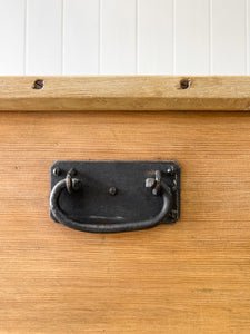 An English Pine Mule Chest Trunk or Blanket Box c1850