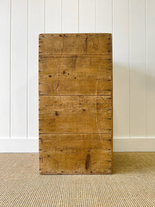An English Pine Mule Chest Trunk or Blanket Box c1850