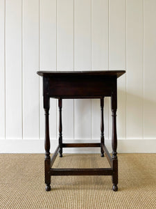 An English Oak Lowboy Table c1790