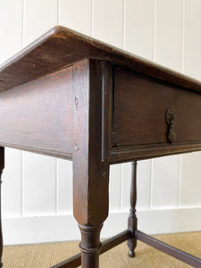 An English Oak Lowboy Table c1790