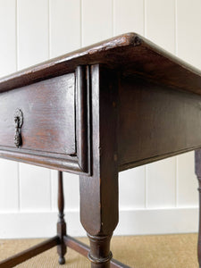 An English Oak Lowboy Table c1790