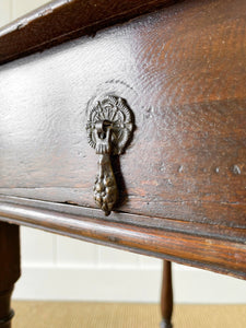 An English Oak Lowboy Table c1790