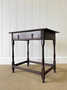 An English Oak Lowboy Table c1790