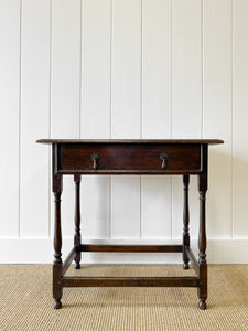 An English Oak Lowboy Table c1790