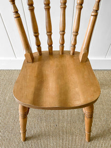 A Vintage Set of 4 Spindle Back Chairs