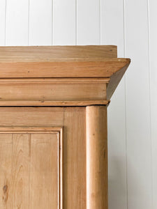 A Large 19th Century English Pine Linen Press Cupboard