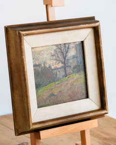 Charming Impressionist Painting of Landscape with Tree by Charles Winter