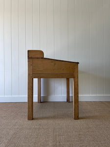 Antique English Pine Architect's Desk or Potting Bench c1880