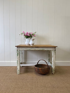 Old Painted Welsh Country Dairy Table or Side Table c1850