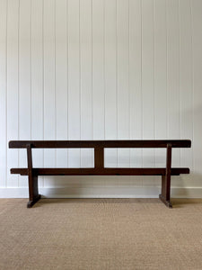 An Antique English Pine Railway Bench
