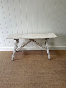 An Antique Large French Bleached Washboard Table c1890