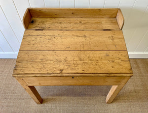 Antique English Pine Architect's Desk or Potting Bench c1880