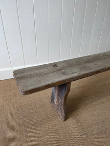 An Antique French Country Bench 10 Feet Long