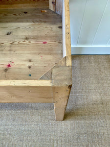 Antique English Pine Architect's Desk or Potting Bench c1880